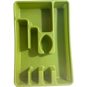 Vintage Rubbermaid Silverware/Flatware/Utensil Holder Tray 2921 Avocado Green